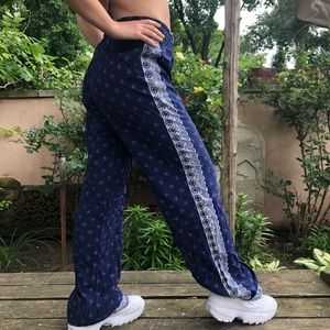 Blue Mamma Mia fun pants